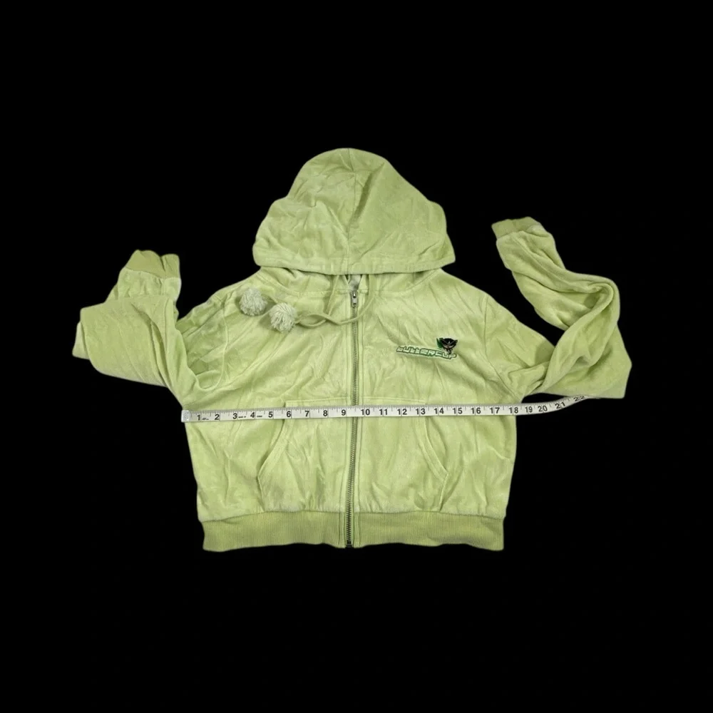Dolls Kill x The Powerpuff Girls Size XL Sweatshirt Hoodie Velour Crop - Picture 6 of 9